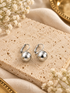 Silver Sphere Drop Earrings Silver and Accessories