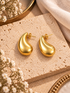 Teardrop Statement Earrings Silver and Accessories