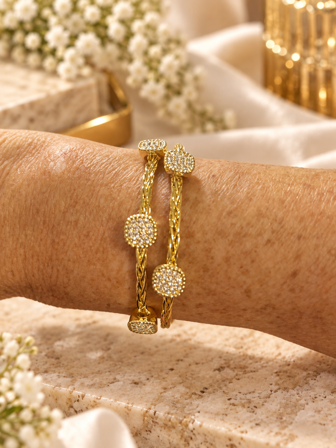 Five Wishes Pavé Cuff Silver and Accessories