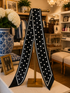 Black Polka Dot Twilly Camel Threads