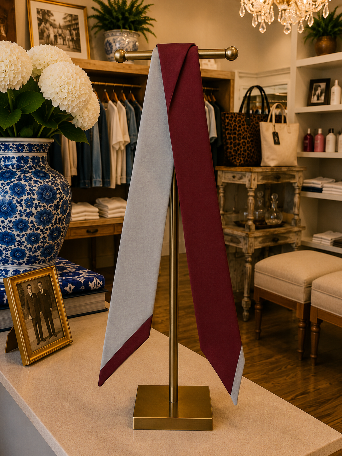 The Victory Twilly — Maroon &amp; Gray Camel Threads