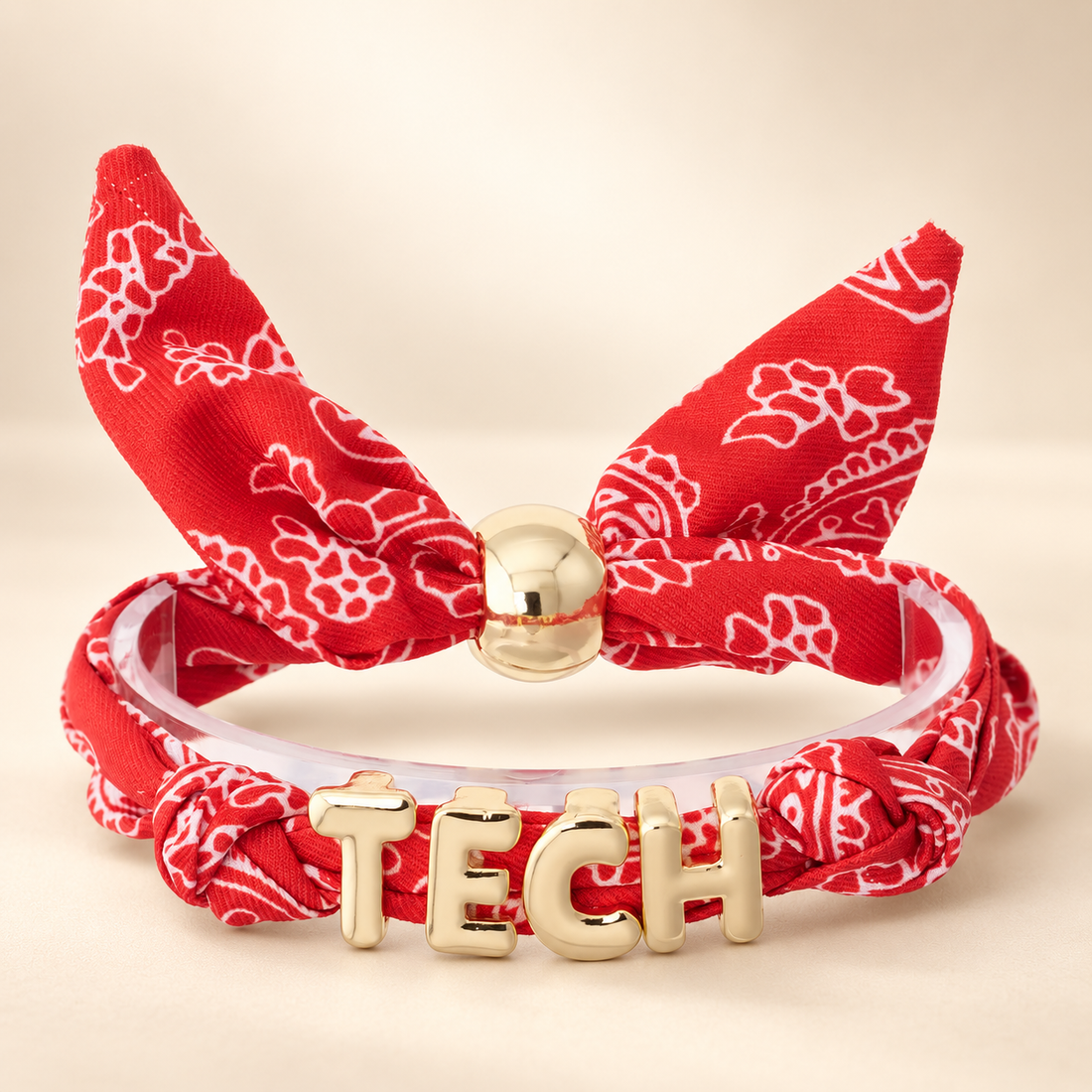 Texas Tech Red Raiders Bandana Slider Bracelet Canvas Style