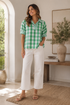 Greenwich Gingham Top Entro
