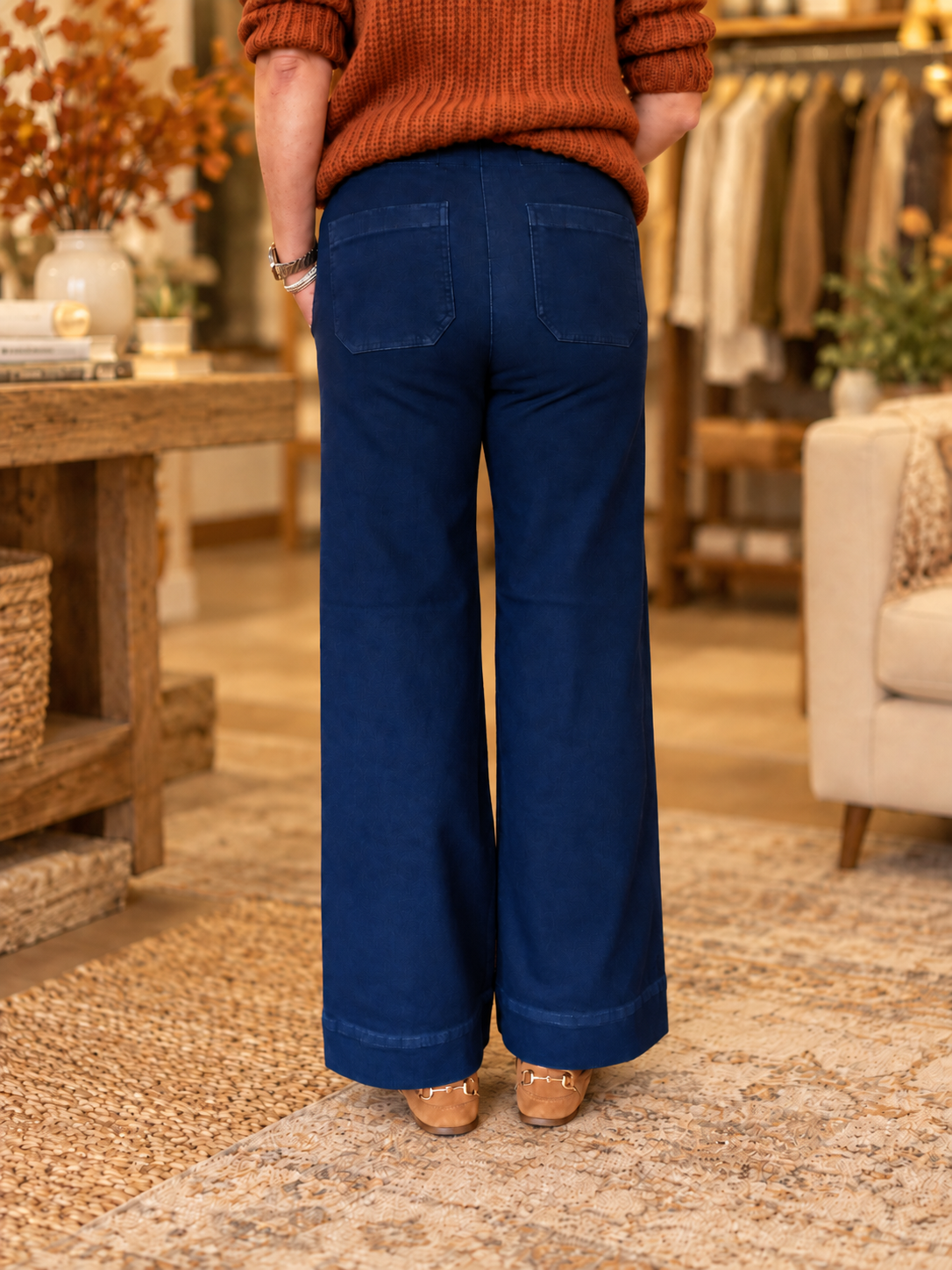 Camden Wide Leg Jeans – Dark Wash Risen