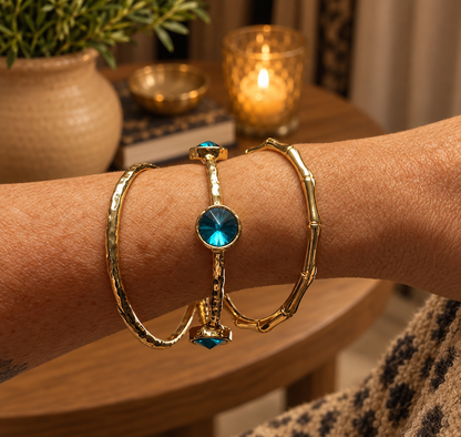 Hammered Bracelet Stack SW Trading