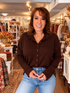 Sweet Moments Button Cardigan - Brown Panache Apparel