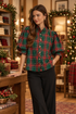 Cider Season Plaid Top Entro