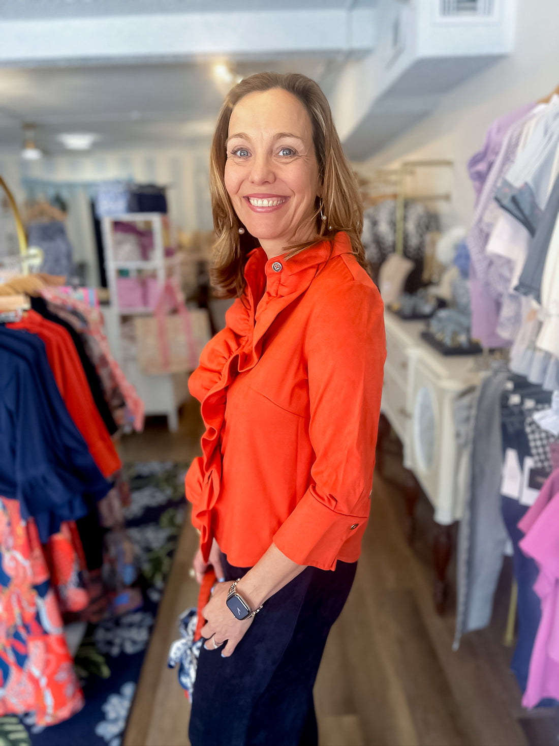 Ruffle the Rules Blouse Gretchen Scott
