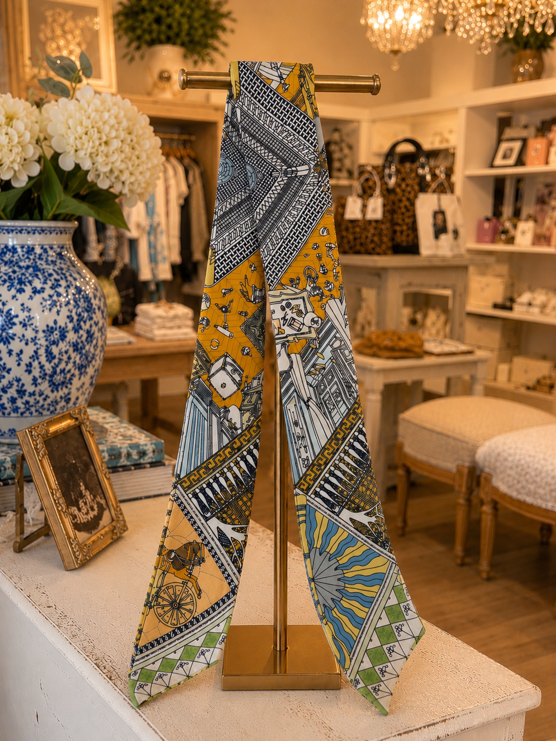 Paris Market Reversible Twilly Scarf SW Trading