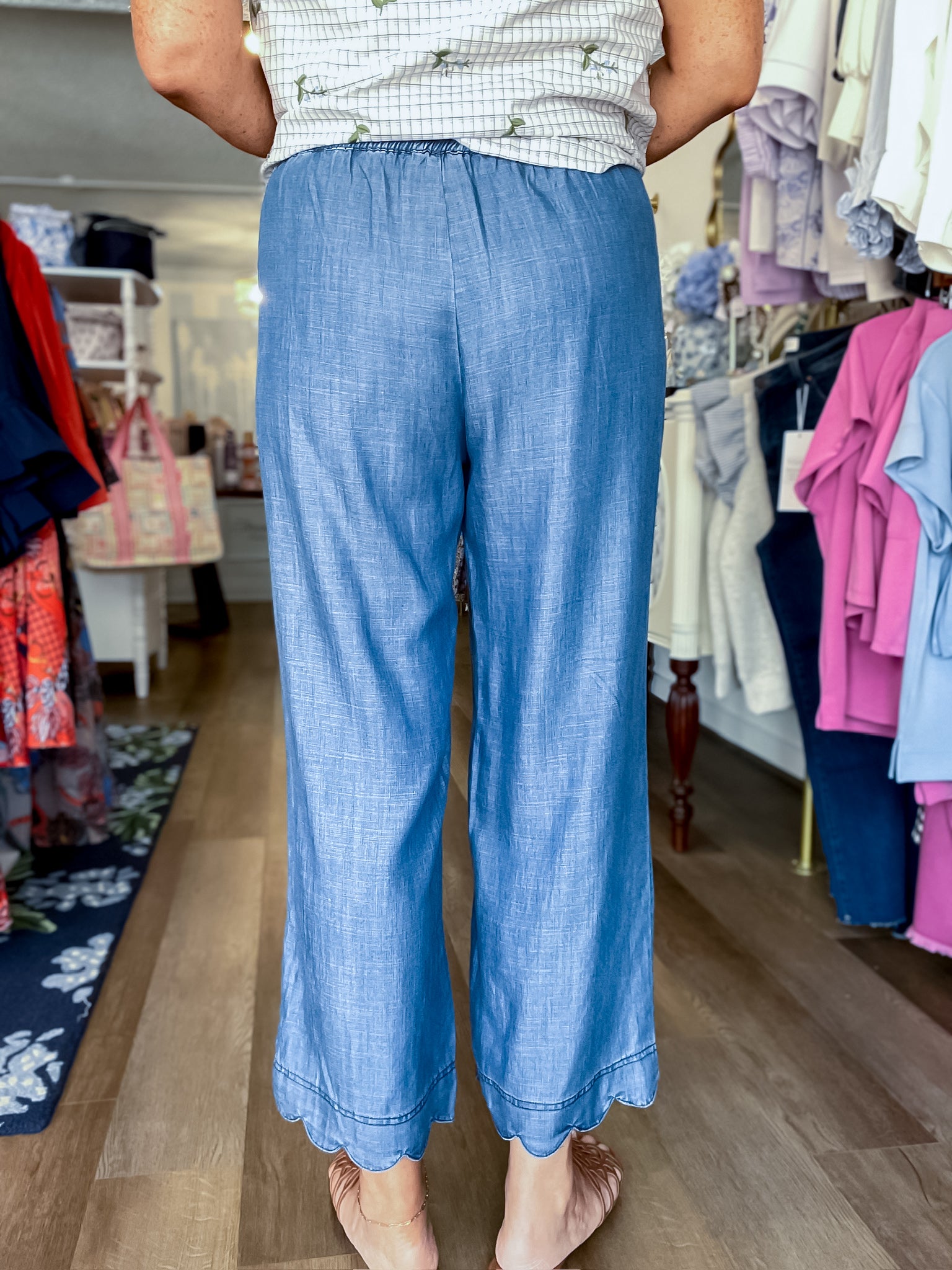Sweet Tea Scallop Pants Current Air