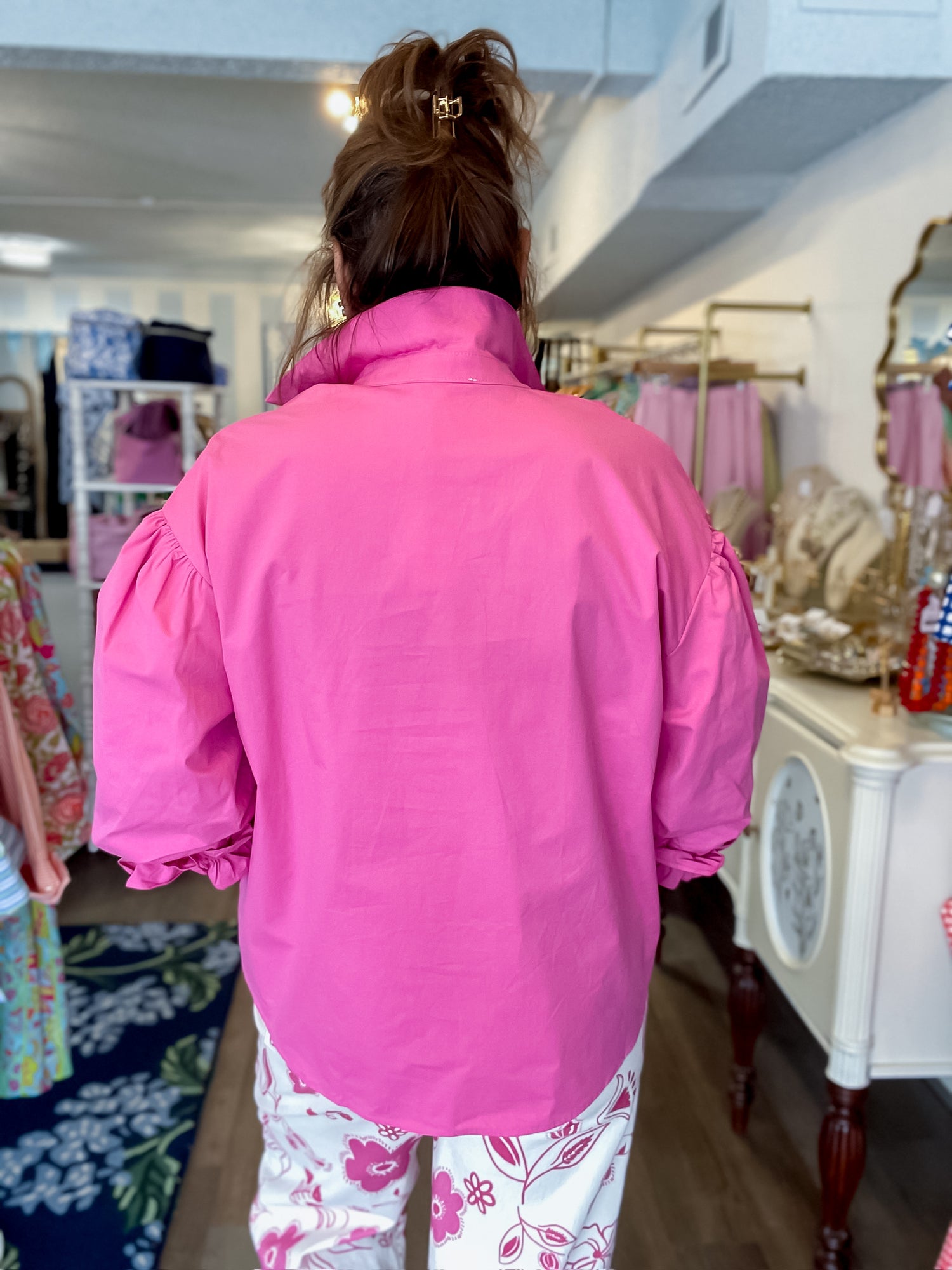The Tatum Top - Fuchsia Easel