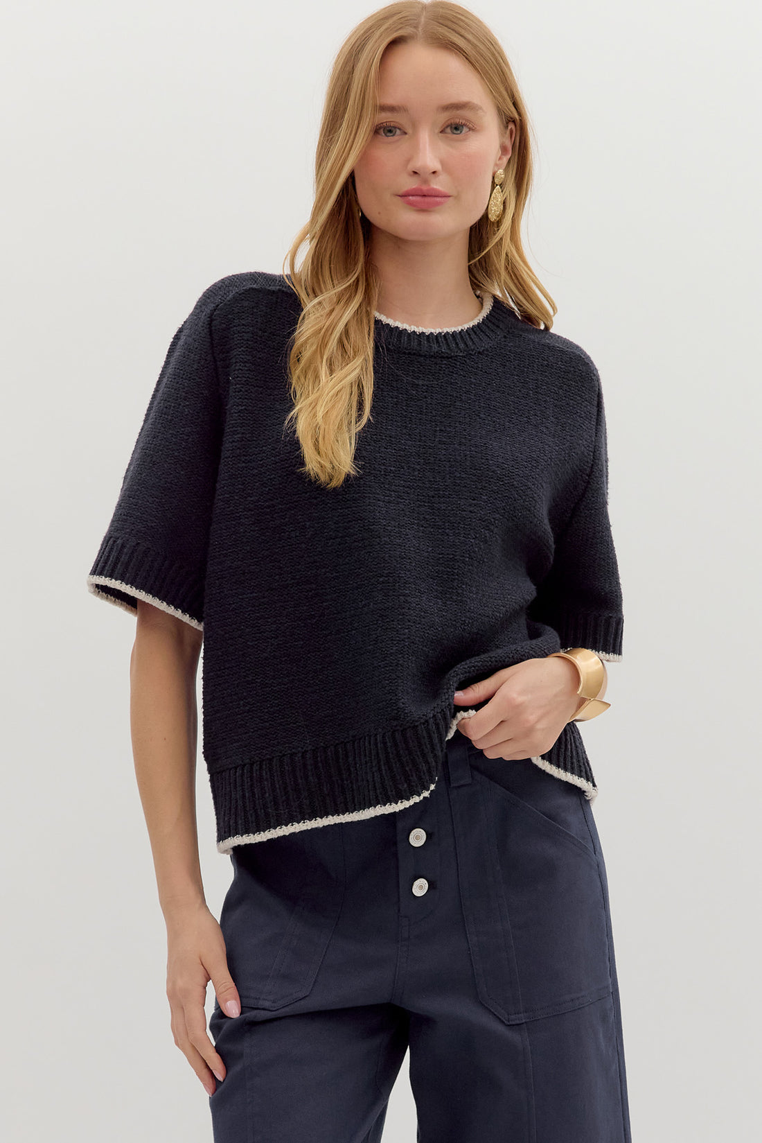 The Edge Stitch Sweater Tee