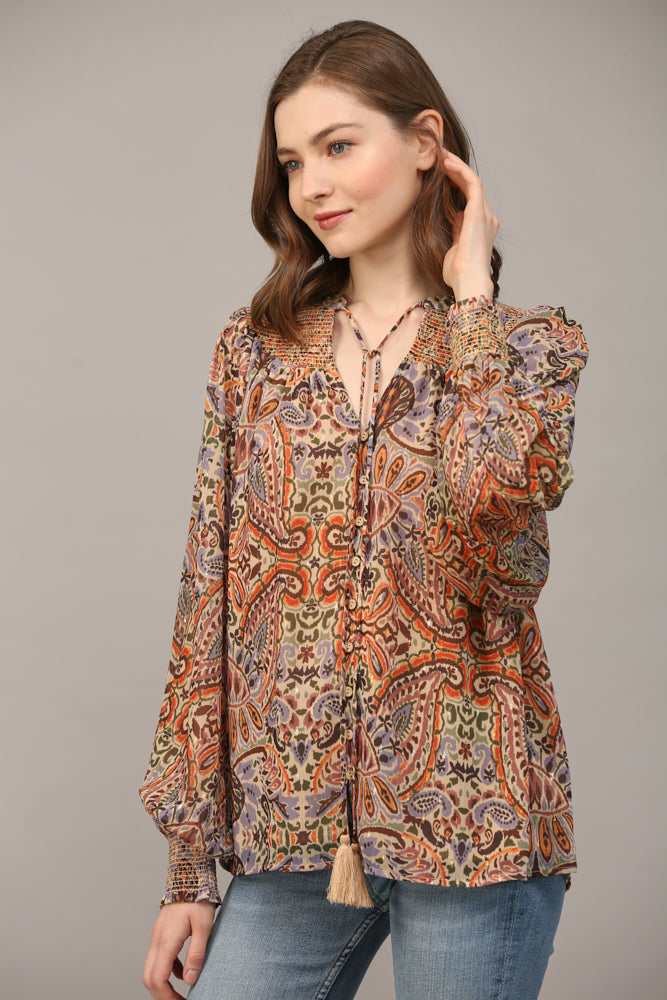 Pretty In Paisley Blouse Fate