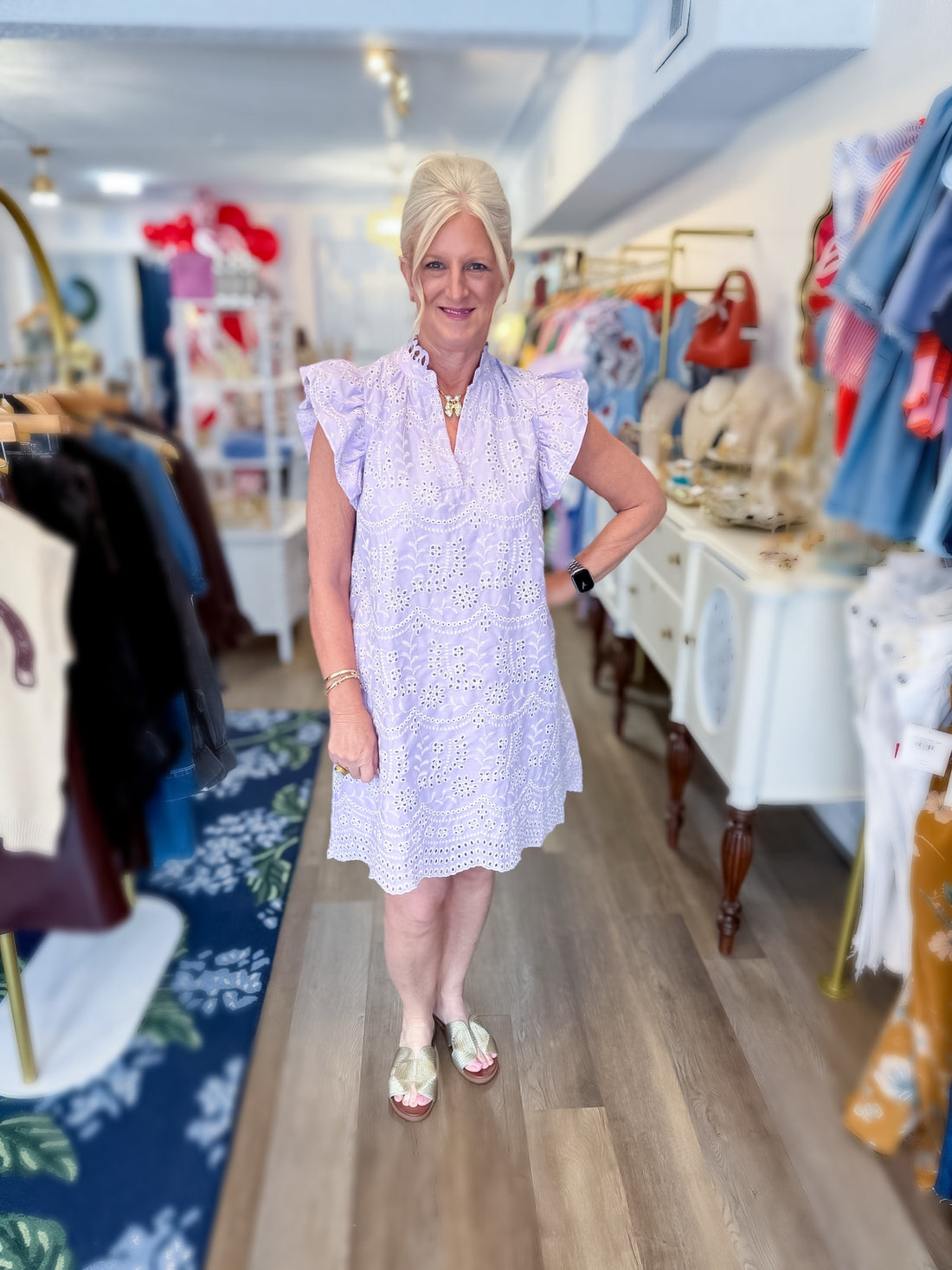 Lavender Lace Darling Dress Gigio