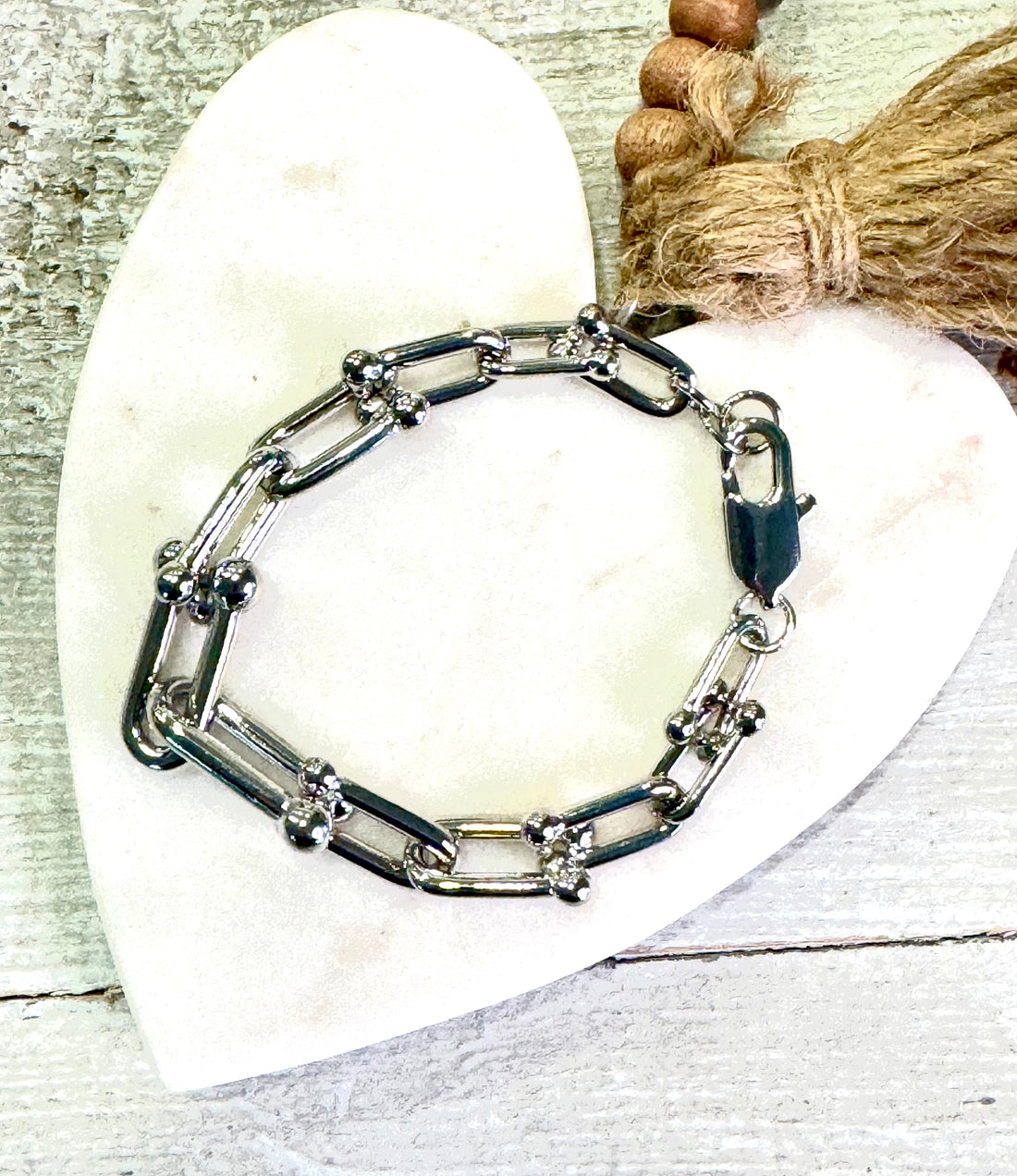 Paperclip Poise Bracelet – Silver Edition