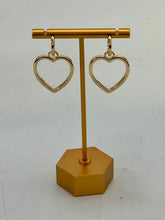Heart dangle earrings 