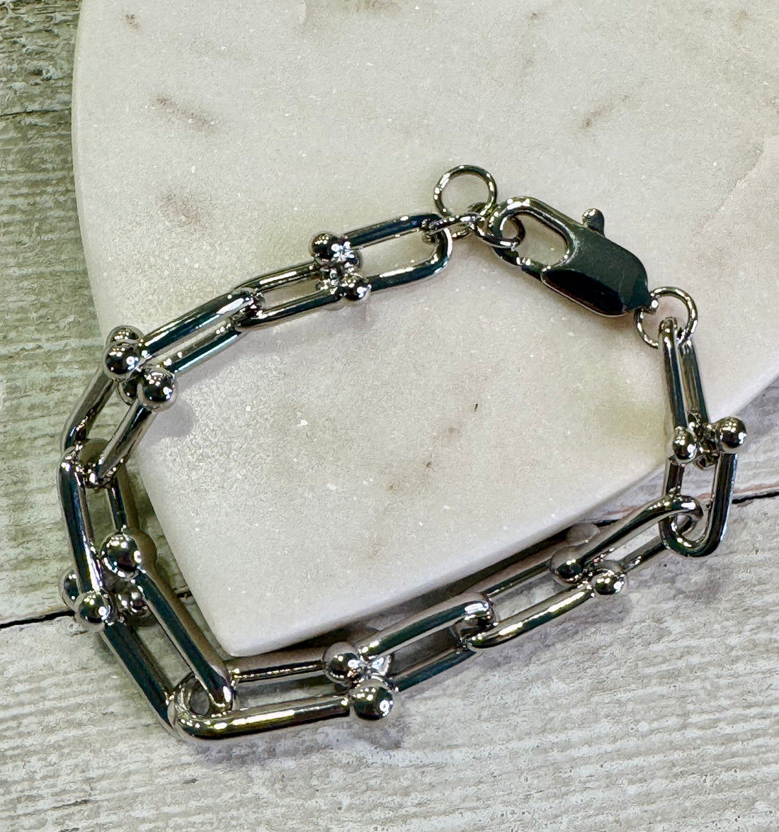 Paperclip Poise Bracelet – Silver Edition