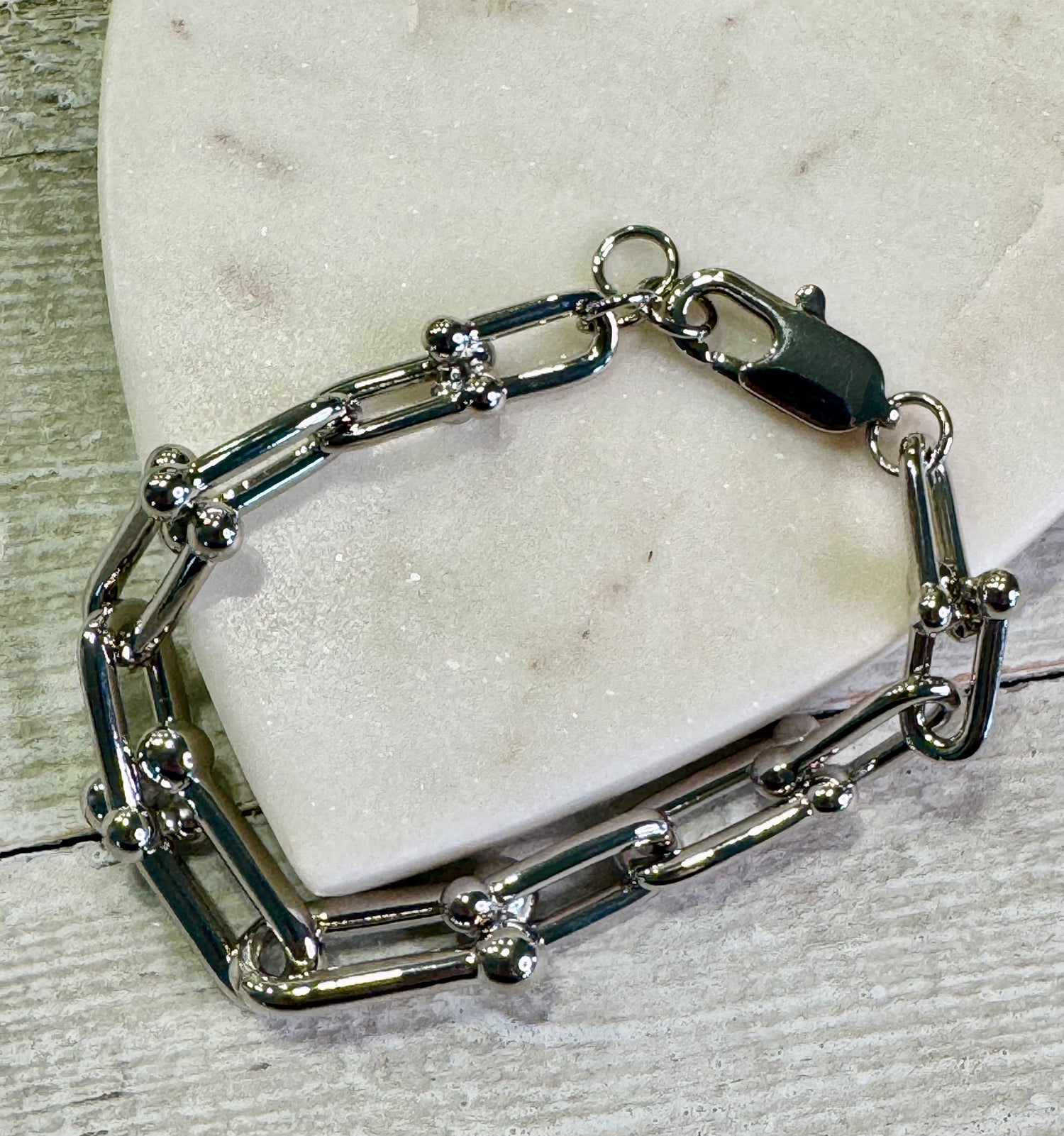 Paperclip Poise Bracelet – Silver Edition