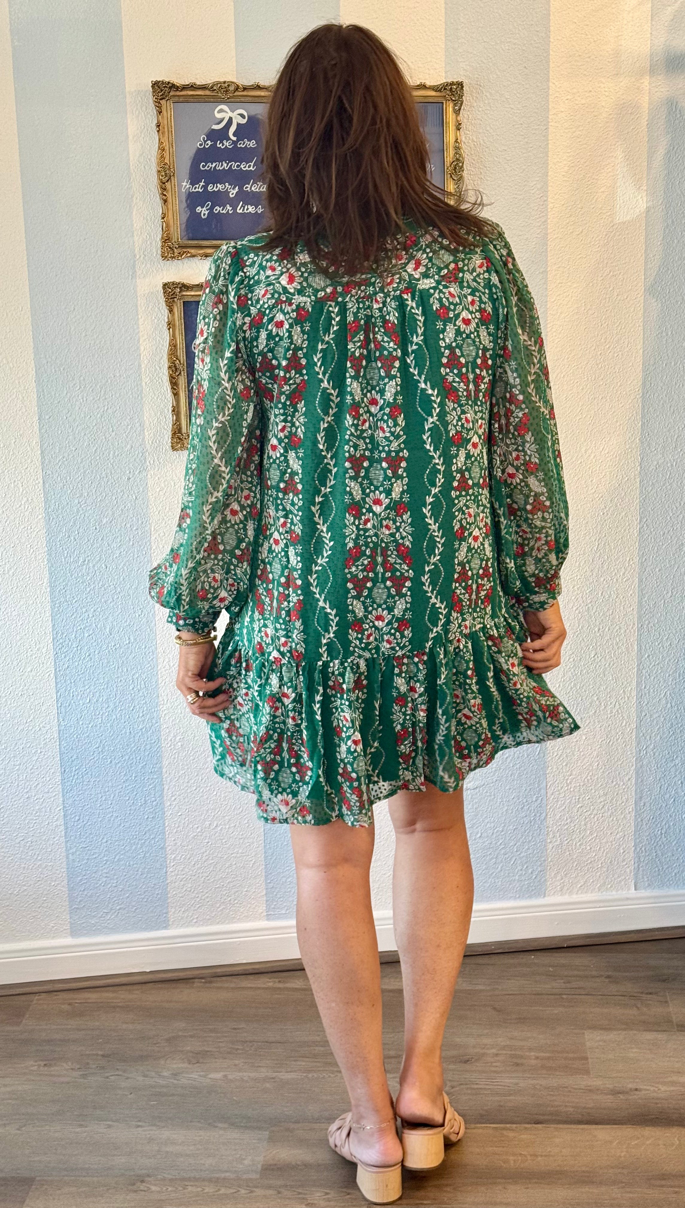 Natasha Ivy Lane Green Dress Mary Square