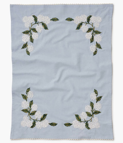 Embroidered tea towel