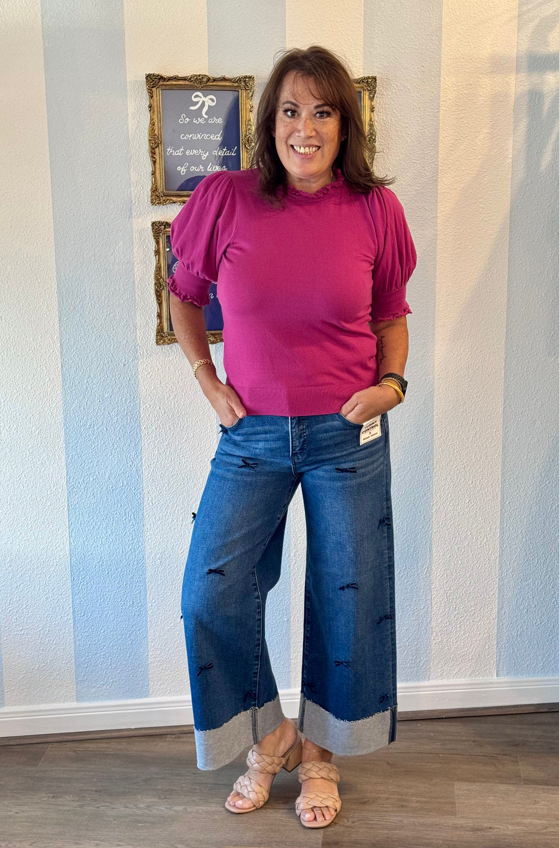 Coquette Crop Jean Risen