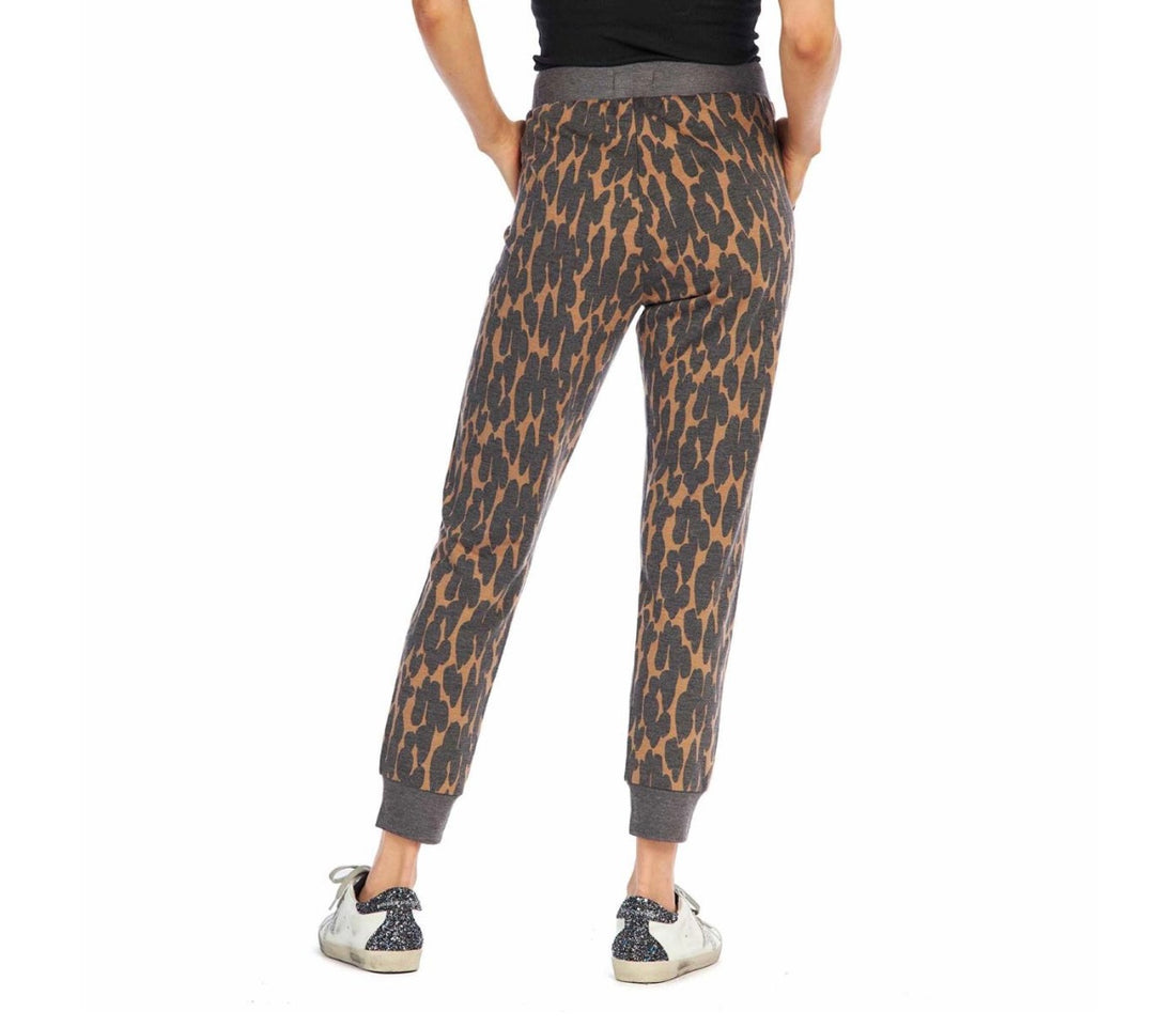 Animal print joggers