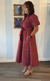 Northhill Plaid Bow Dress Entro