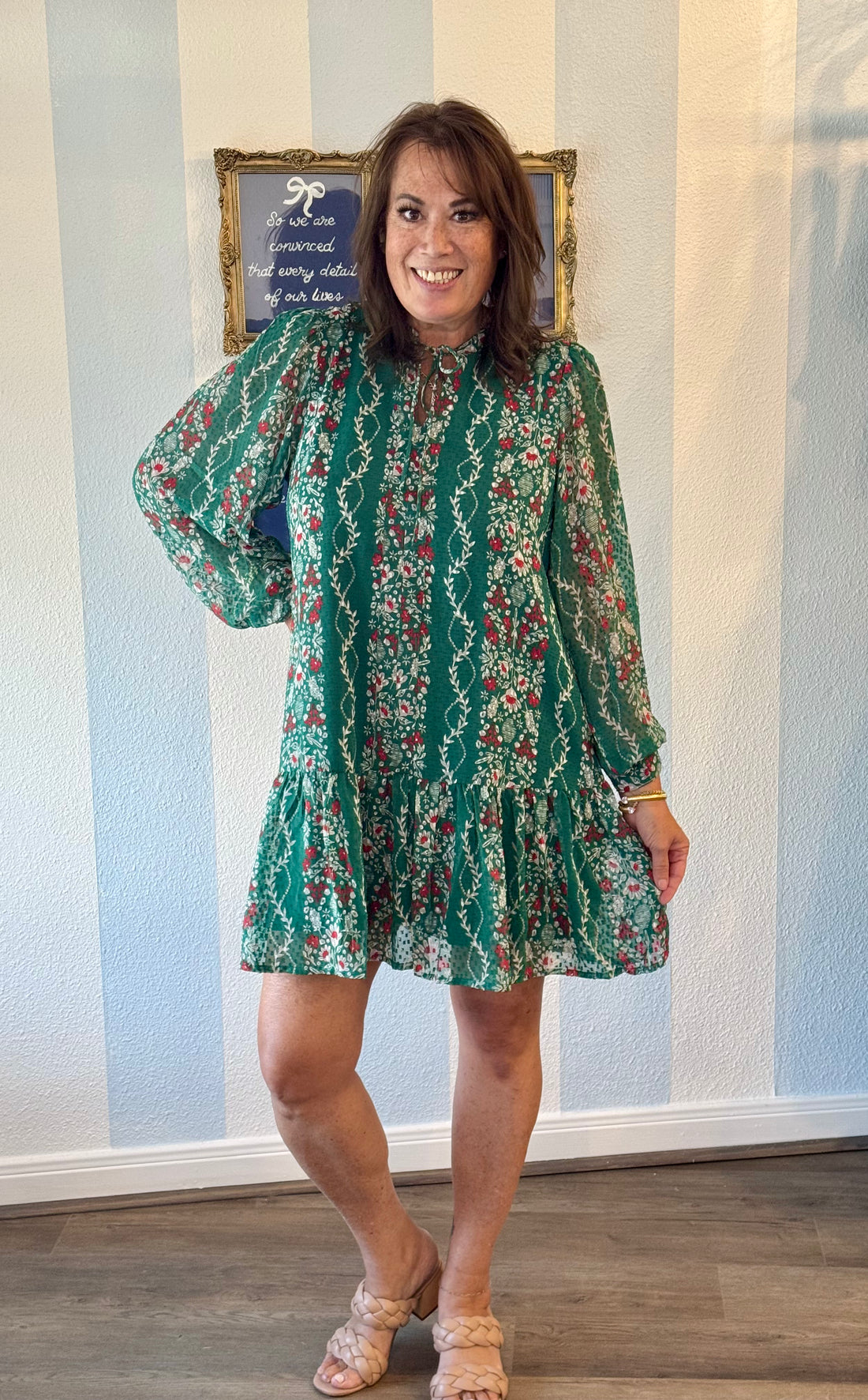 Natasha Ivy Lane Green Dress Mary Square