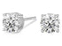 Silver diamond stud earrings 