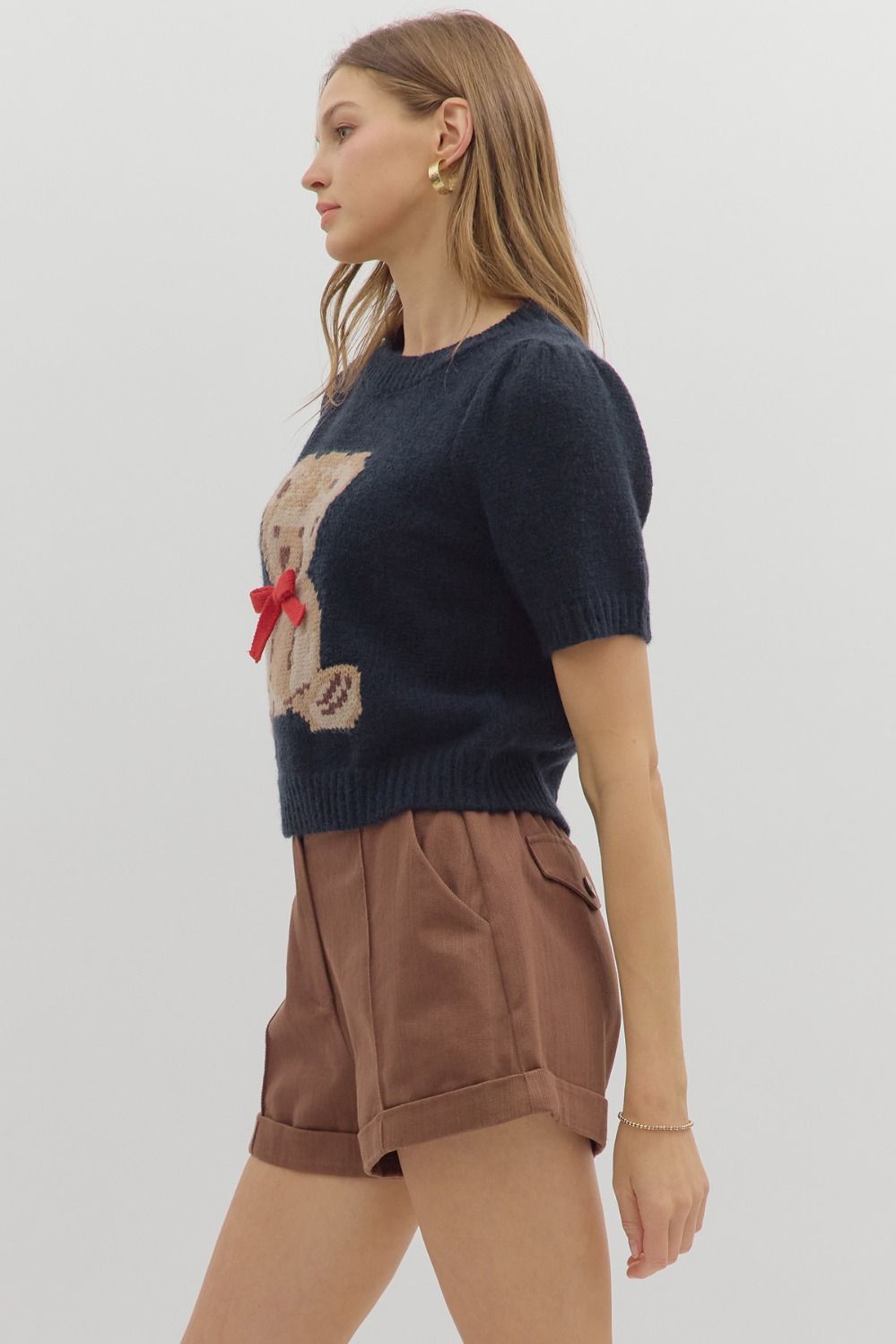 Teddy and Toast Knit Top
