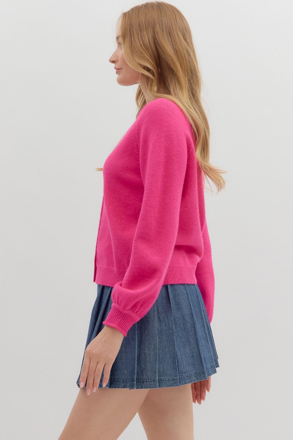 Pink Peony Cardigan
