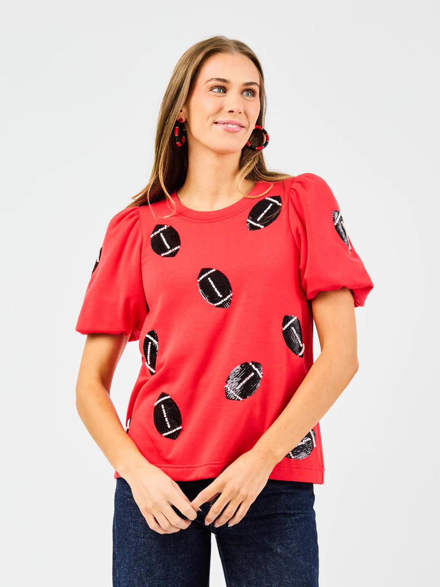 Touchdown Sparkle Top Mary Square