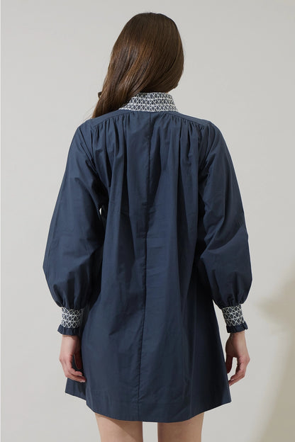 Midnight Mosaic Mini Dress