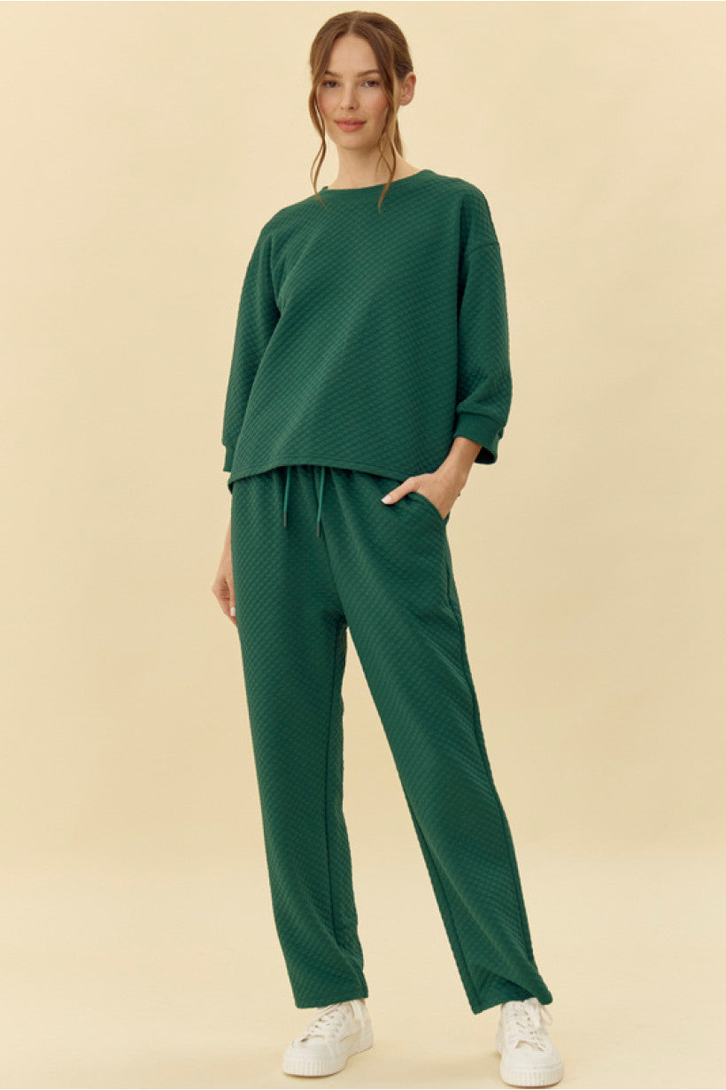 Hunter green lounge set 