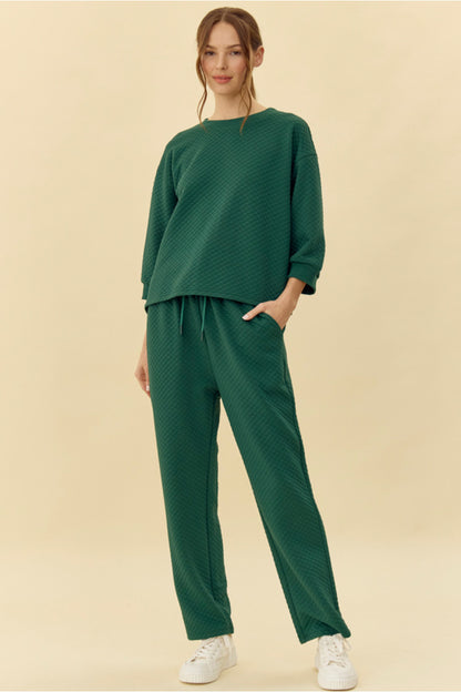 Hunter green lounge set 