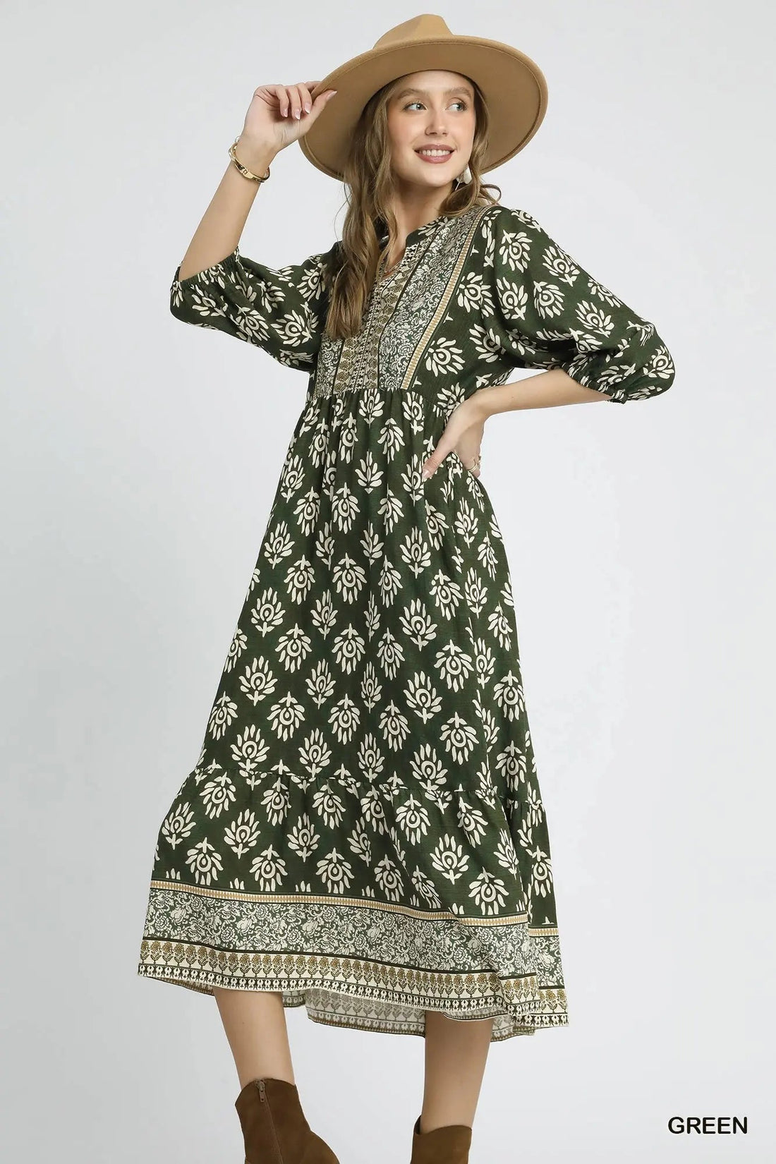 Evergreen Escape Dress Umgee