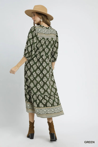 Evergreen Escape Dress Umgee