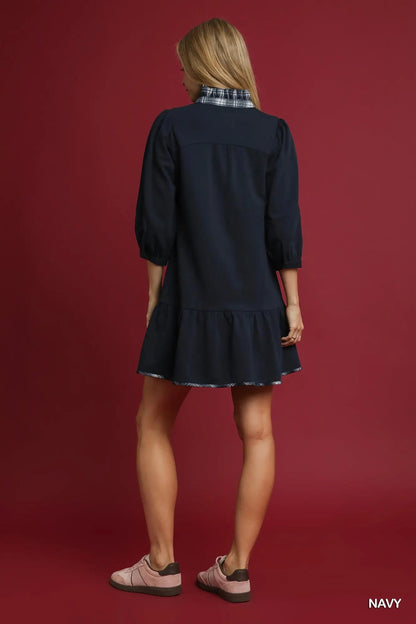 Parkside Plaid Dress Umgee