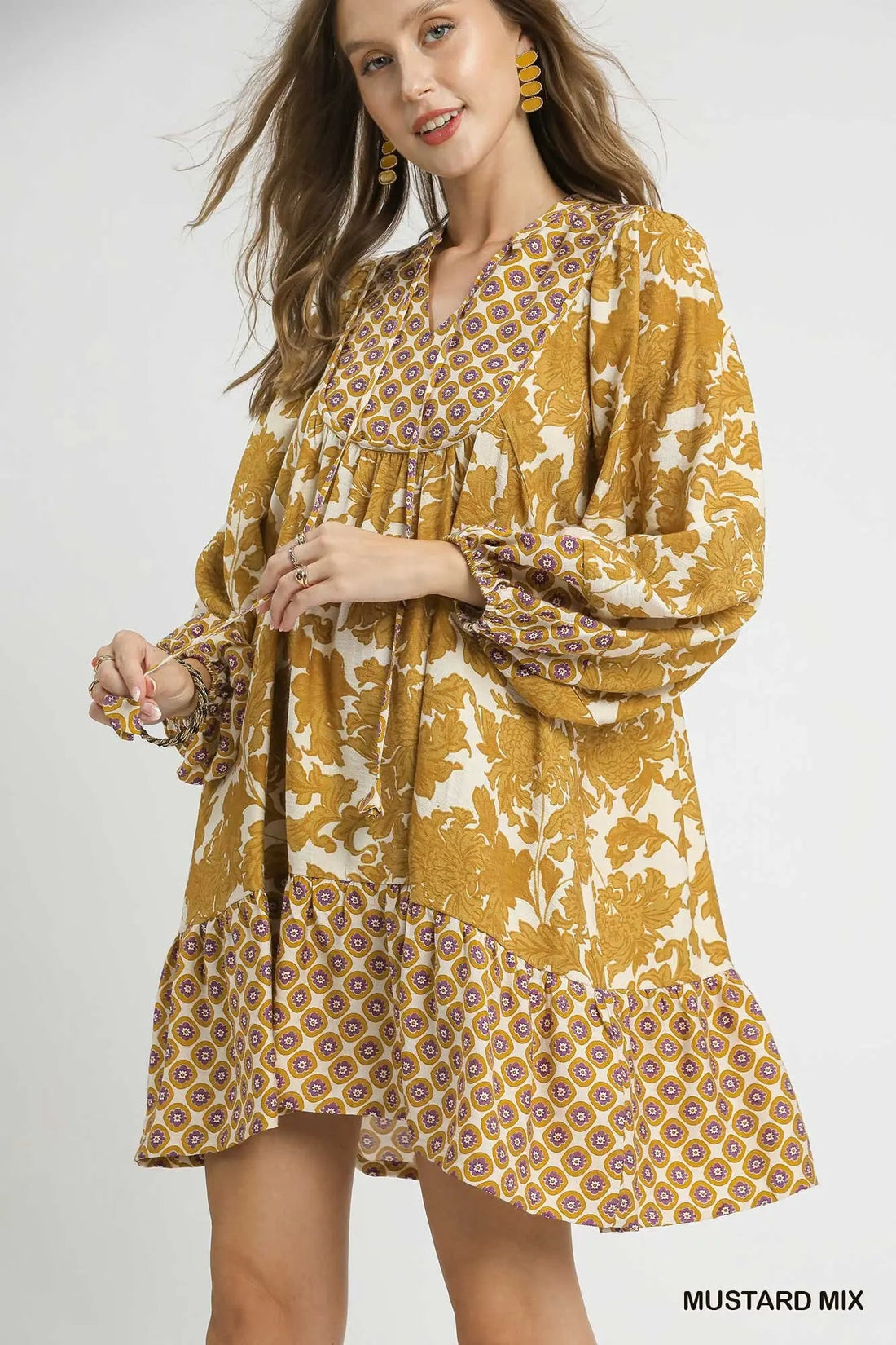 Marigold Mosaic Dress Umgee