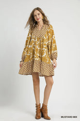Marigold Mosaic Dress Umgee