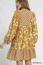 Marigold Mosaic Dress Umgee