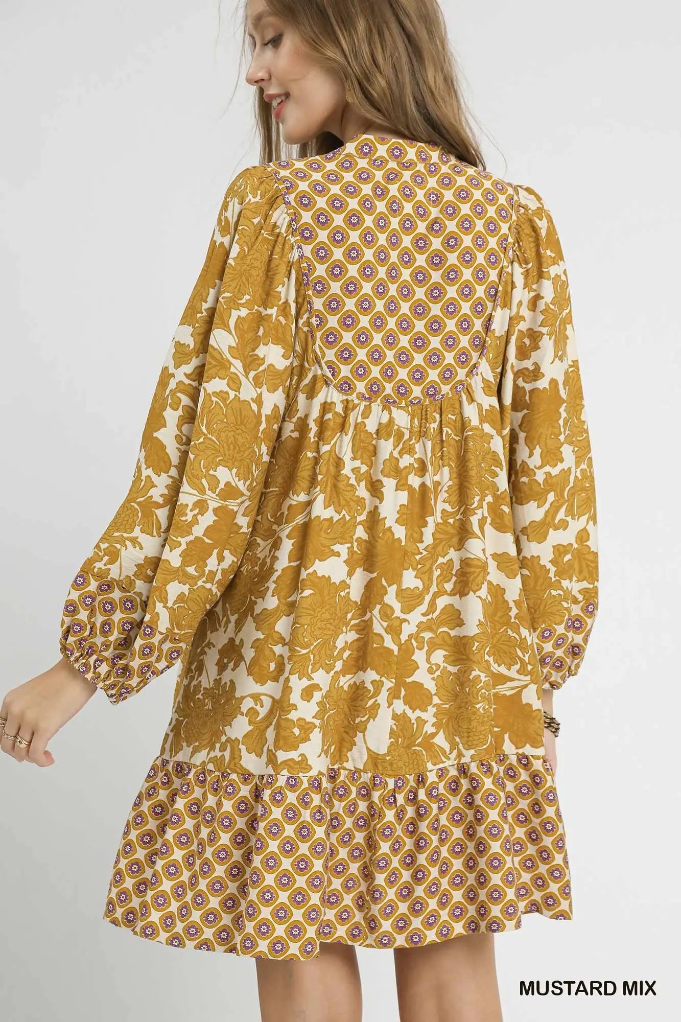 Marigold Mosaic Dress Umgee
