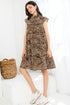 Tiered leopard print dress 
