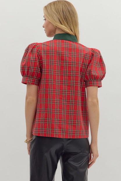 Plaid and Proper Blouse Entro