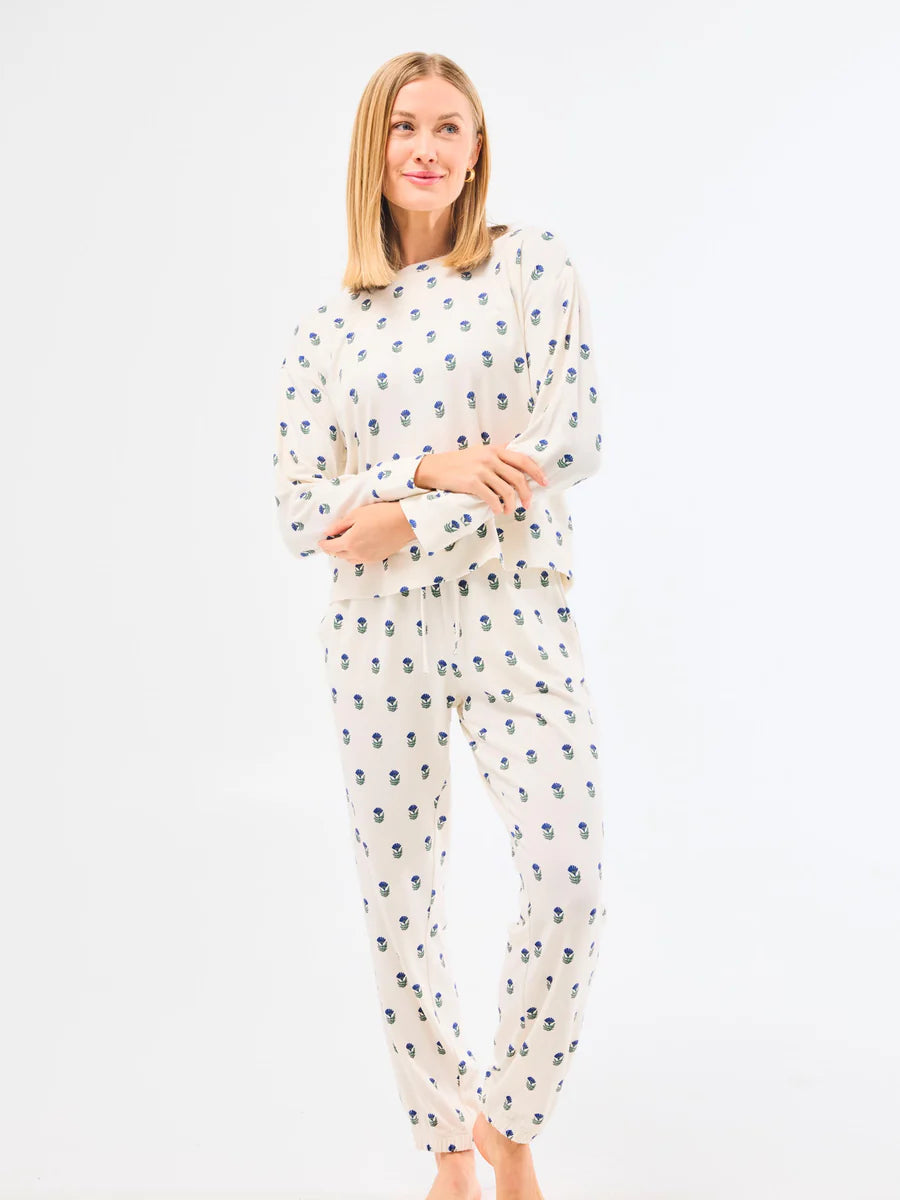 Floral Foulard Jogger Set Mary Square