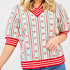Faith in a bow ivory holiday sweater 