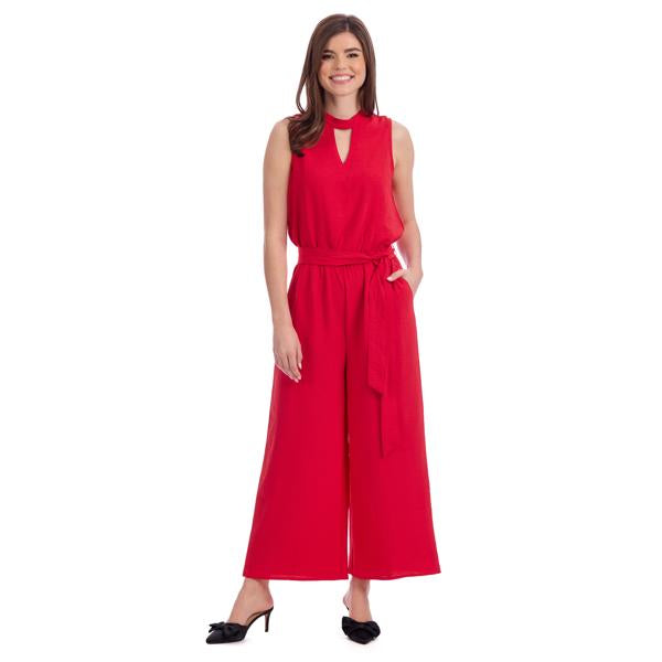 Red holiday jumpsuit 