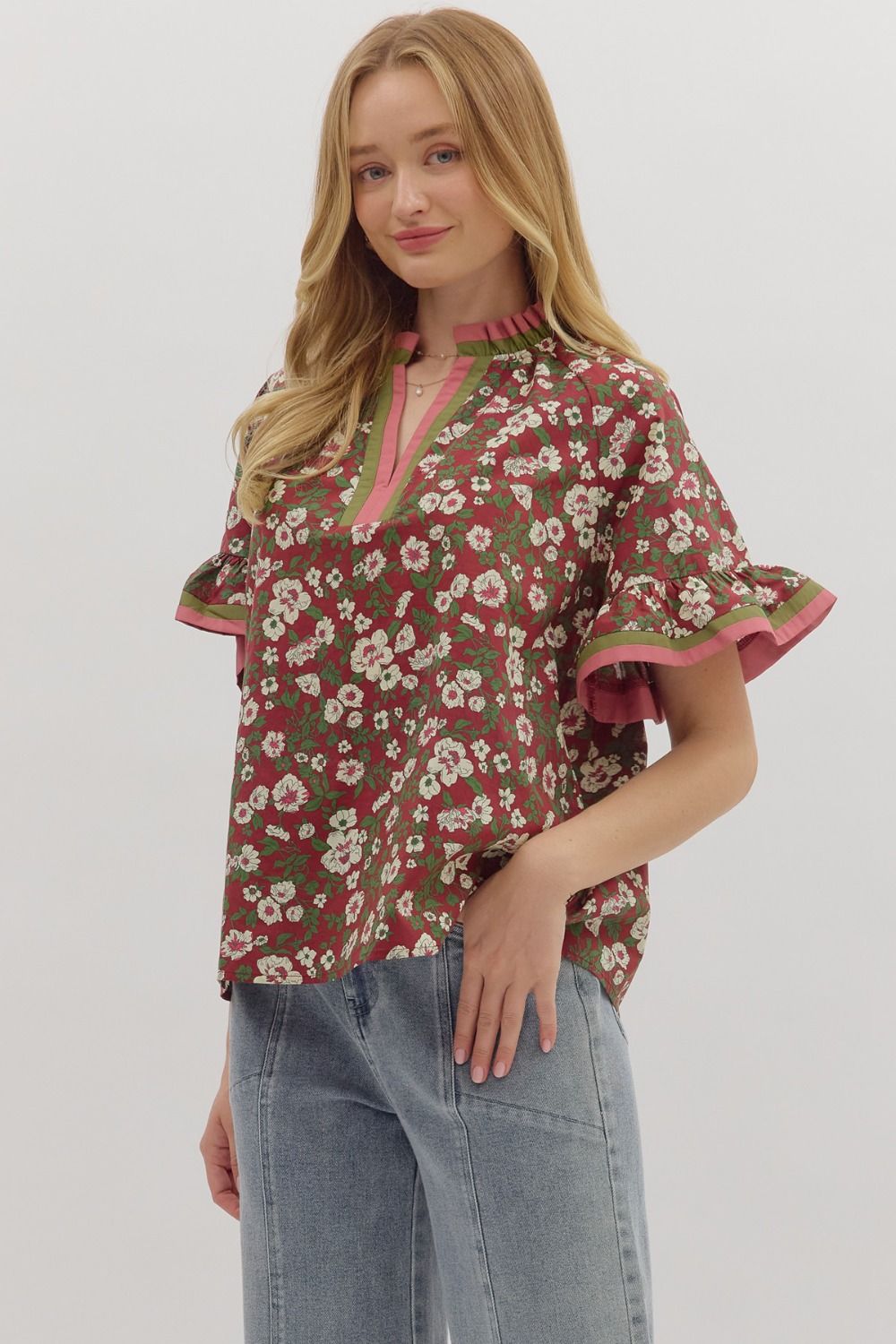 Berry Blossom Blouse Entro