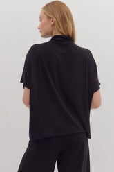 Noir Ease Knit top Entro