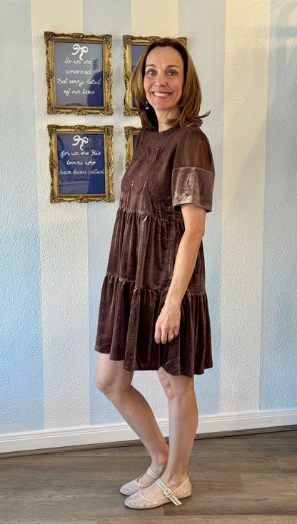 Brown Sugar Velvet Dress Fate